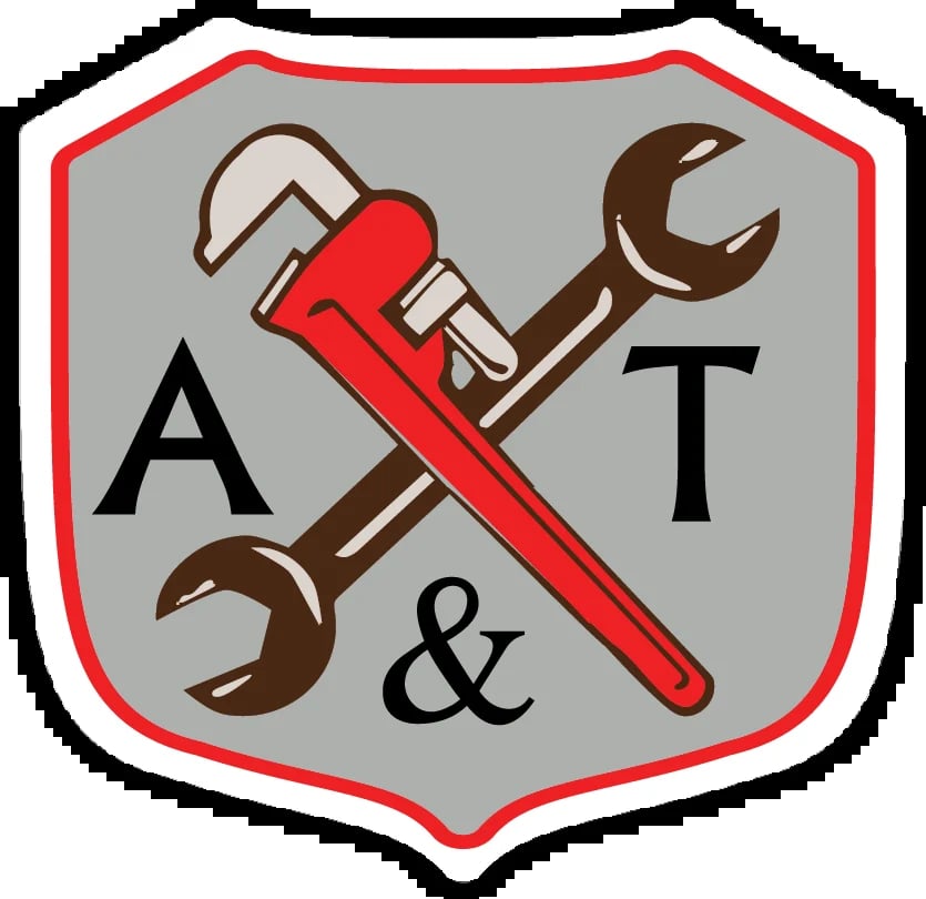 A&T Plumbing Services Badge Logo