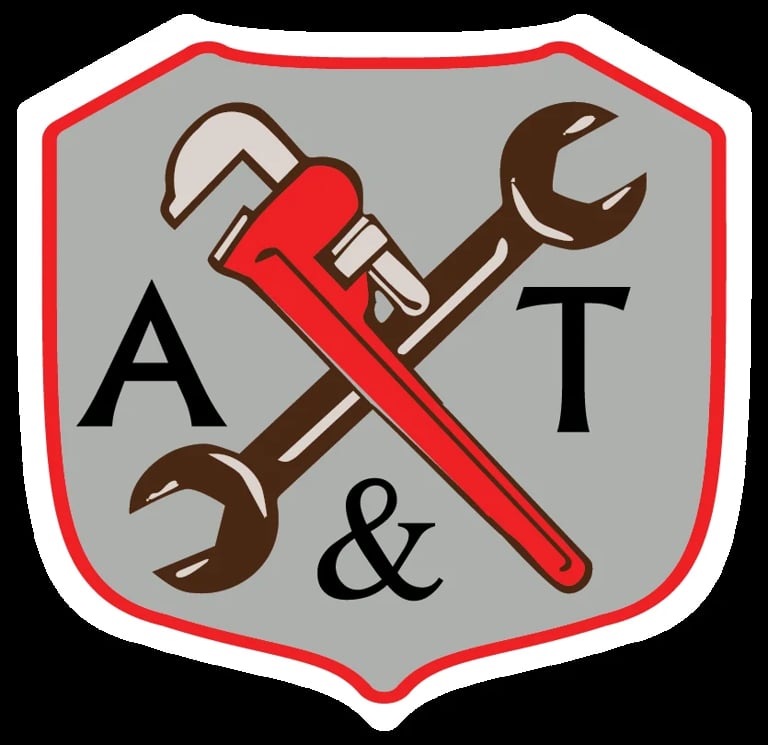 A&T Plumbing Services Badge Logo